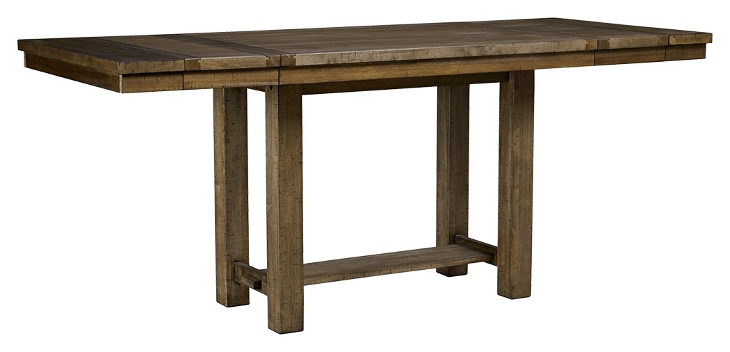 Moriville - Rectangular Dining Room Counter Extension Table - Grayish Brown