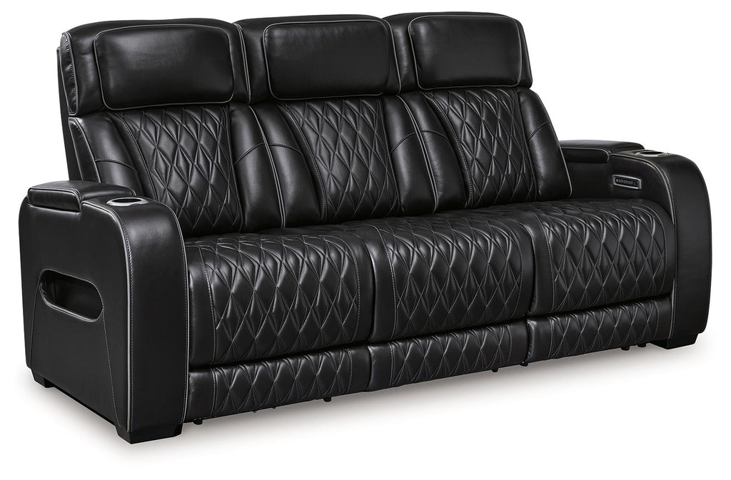 Boyington - 2 Pc. - Power Reclining Sofa And Loveseat - Black