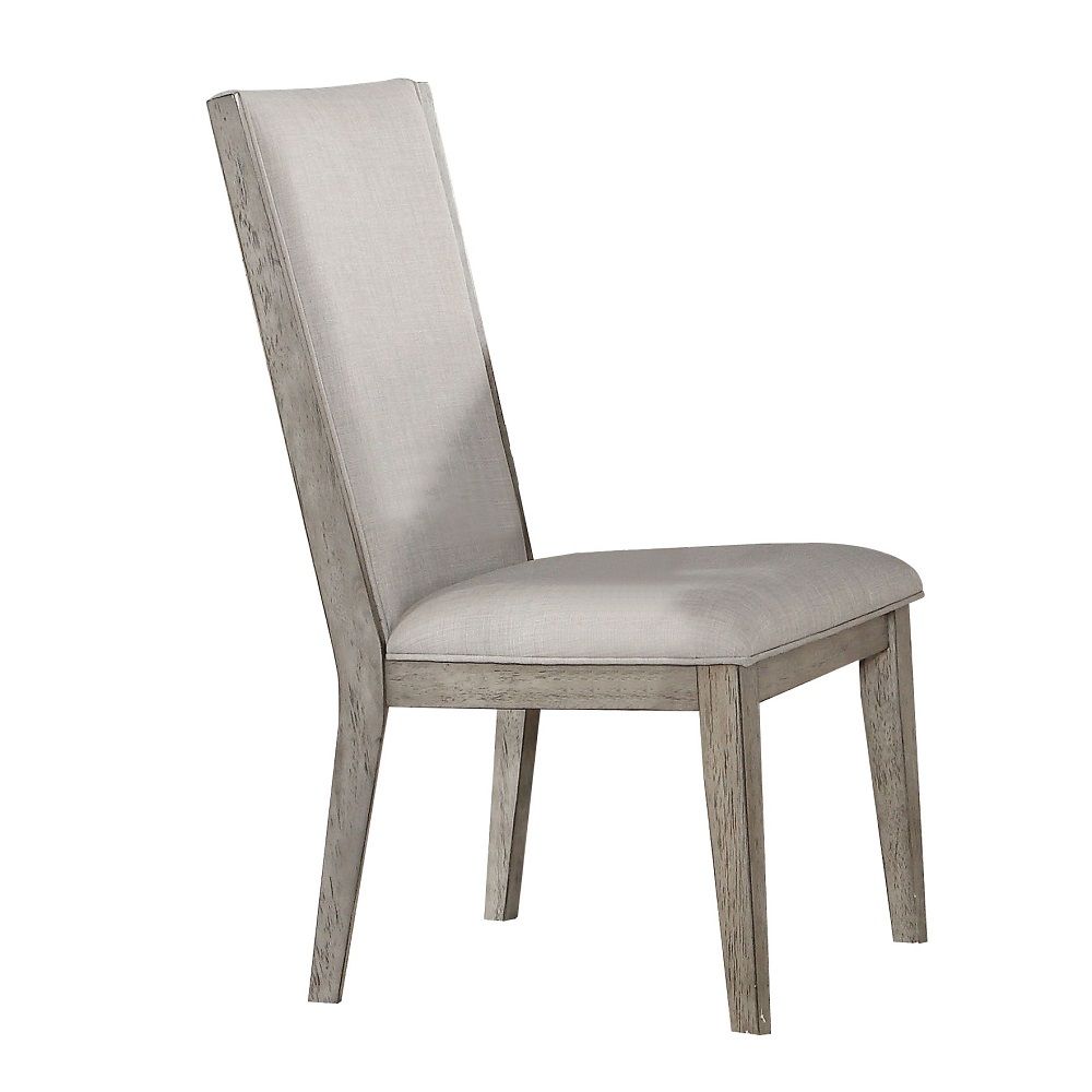 Rocky - Side Chair (Set of 2) - Fabric & Gray Oak
