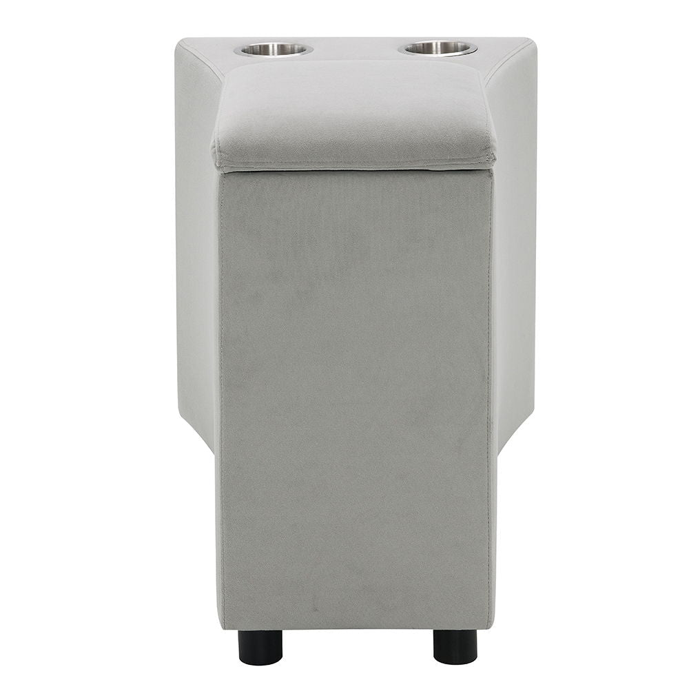 Emee - Console With USB - Gray Corduroy