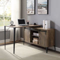 Zakwani - 48" Writing Desk - Rustic Oak & Black