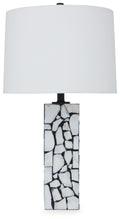 Macaria - Marble Table Lamp - White / Black