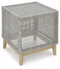 Seton Creek - Square End Table - Gray