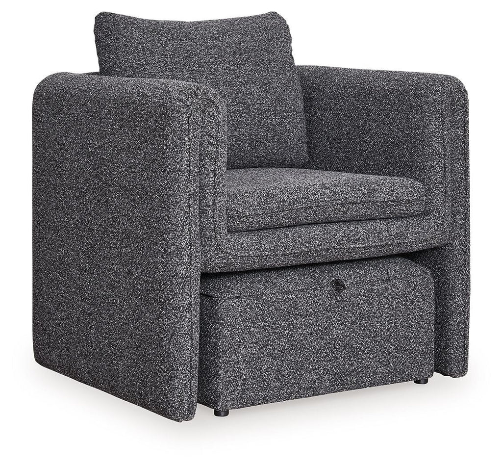 Vreni - Accent Chair - Charcoal / Black