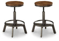 Torjin - Swivel Stool (Set of 2) - Dark Brown