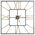 Thames - Wall Clock - Black / Gold Finish