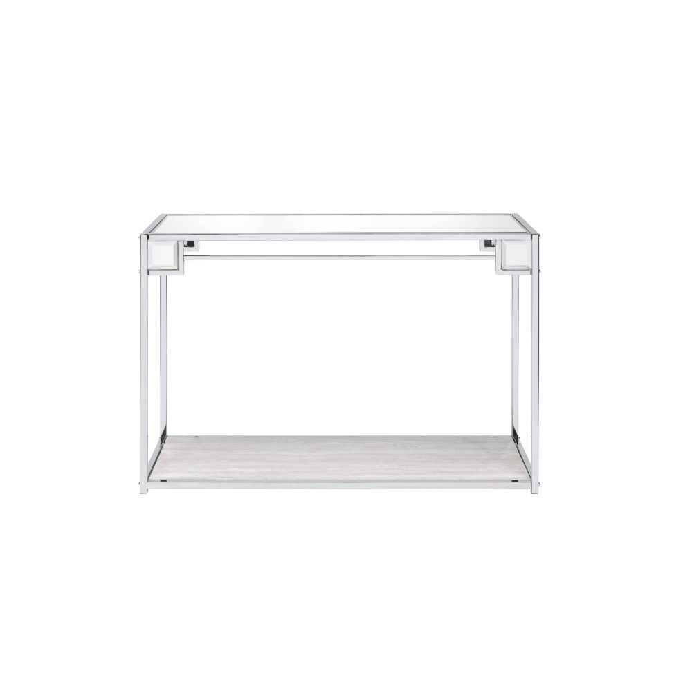 Asbury - Console Table - Mirrored & Chrome