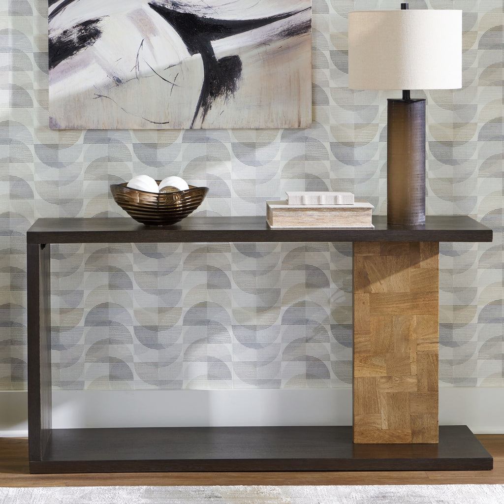 Camlett - Console Sofa Table - Brown