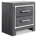 Lodanna - Two Drawer Night Stand - Gray