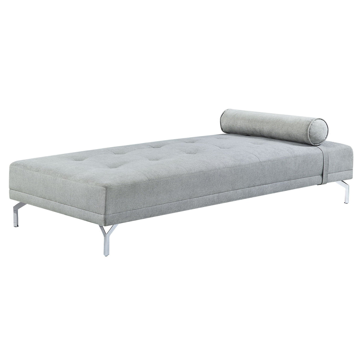 Quenti - Sofa Bed With Pillow - Gray Melange Velvet