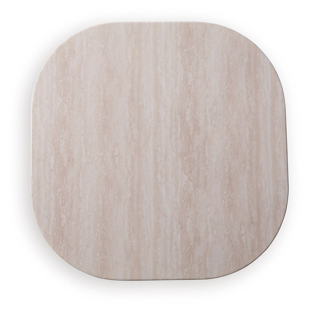 Dolan Creek - Square End Table - Beige / Brown