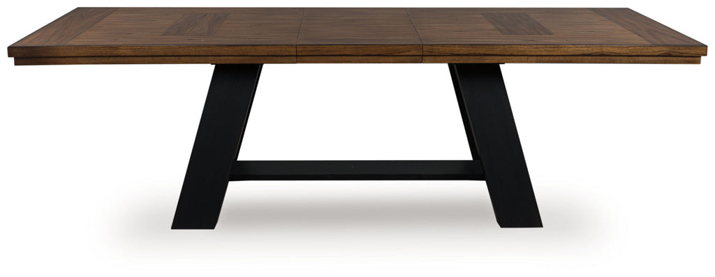 Greddinton - Dining Extension Table - Brown / Black