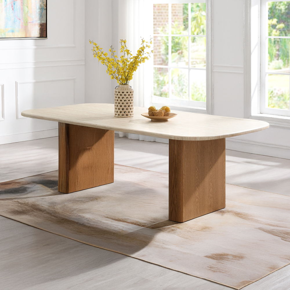 Lidi - Dining Table - Brown / Natural