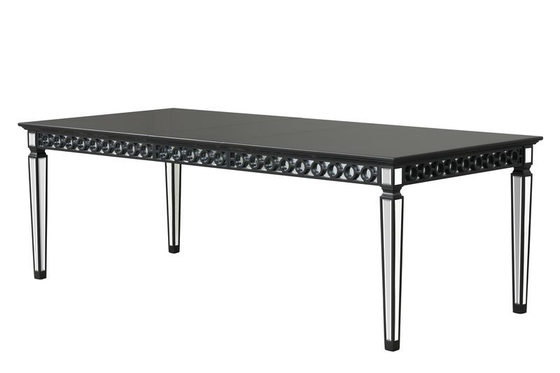 Varian II - Dining Table - Mirrored & Black