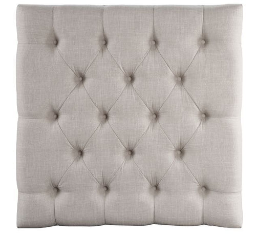 Aizen - Cocktail Ottoman - Beige Fabric & Espresso