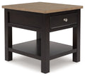 Drazmine - Rectangular End Table - Brown