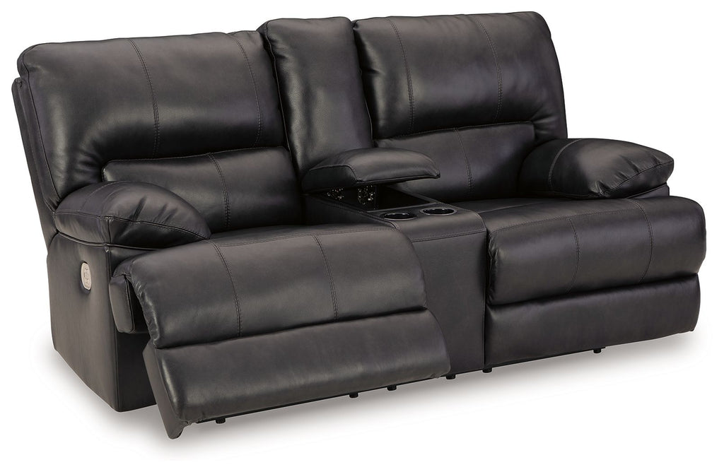 Mountainous - Power Reclining Loveseat With Console /Adj Headrest - Eclipse