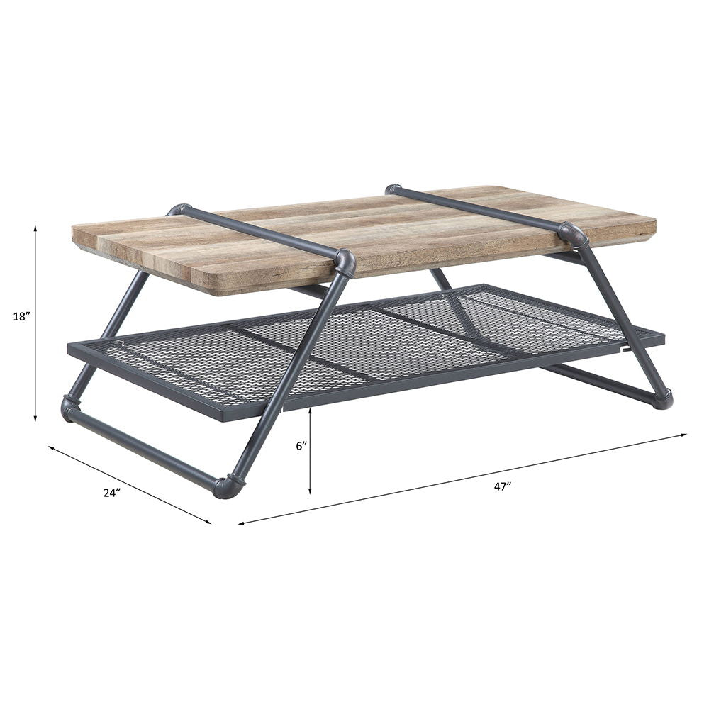 Brantley - Coffee Table - Oak & Sandy Gray