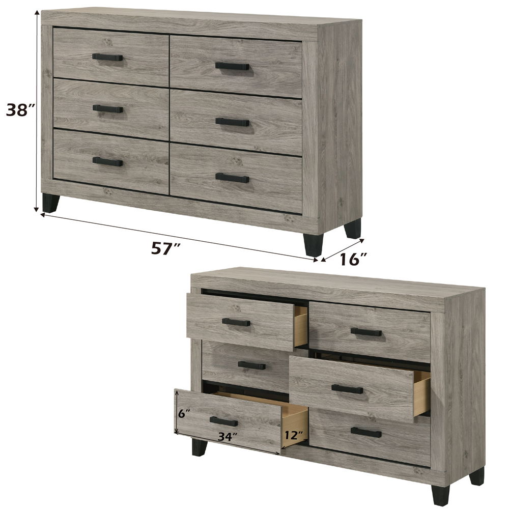 Mari - Dresser - Light Gray Finish