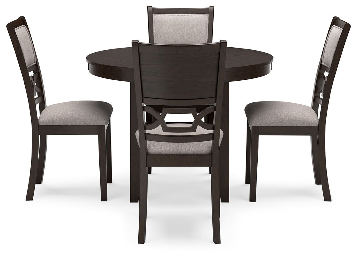 Langwest - Dining Room Table Set (Set of 5) - Brown
