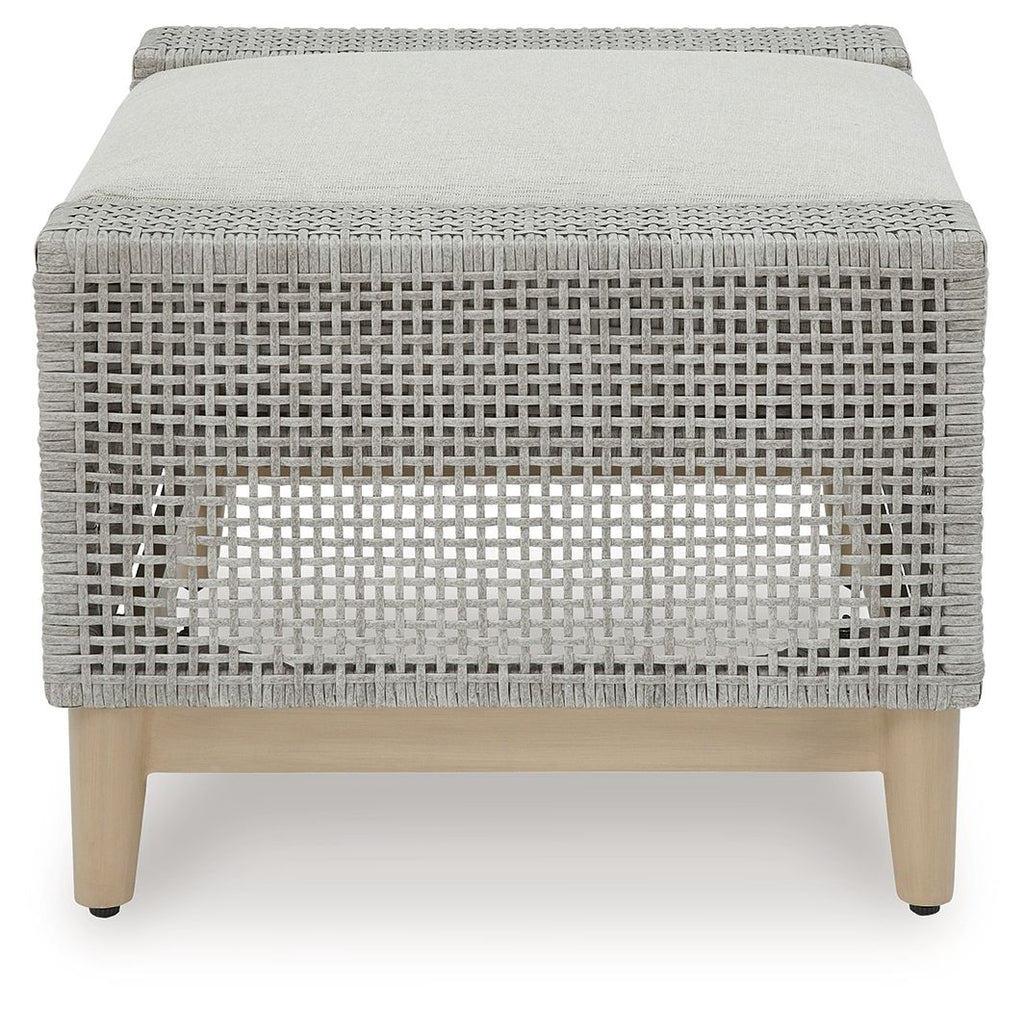 Seton Creek - Ottoman With Cushion - Gray