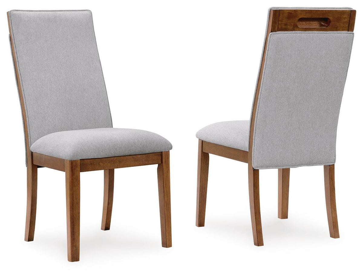 Lyncott - Dining Upholstered Side Chair (Set of 2) - Beige / Brown