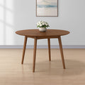 Oscar - 47" Round Dining Table - Walnut