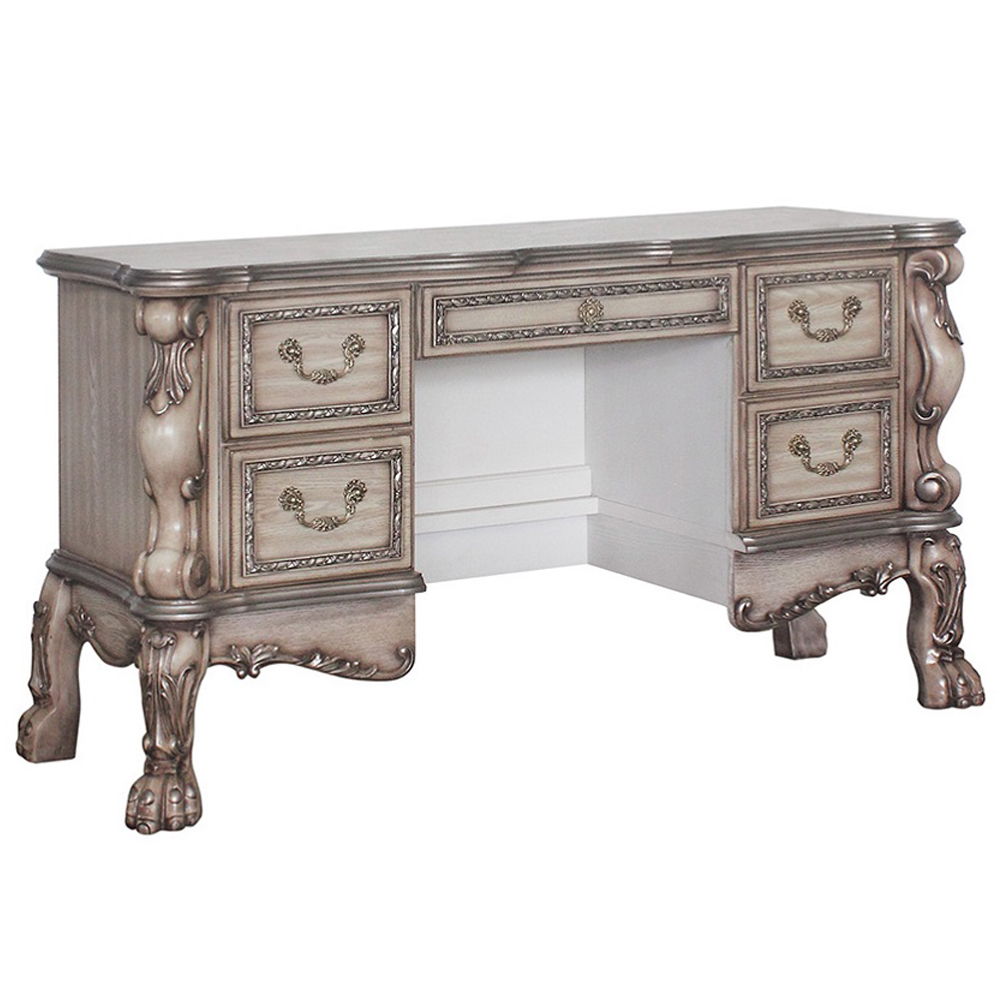 Dresden - Vanity Desk - Vintage Bone White
