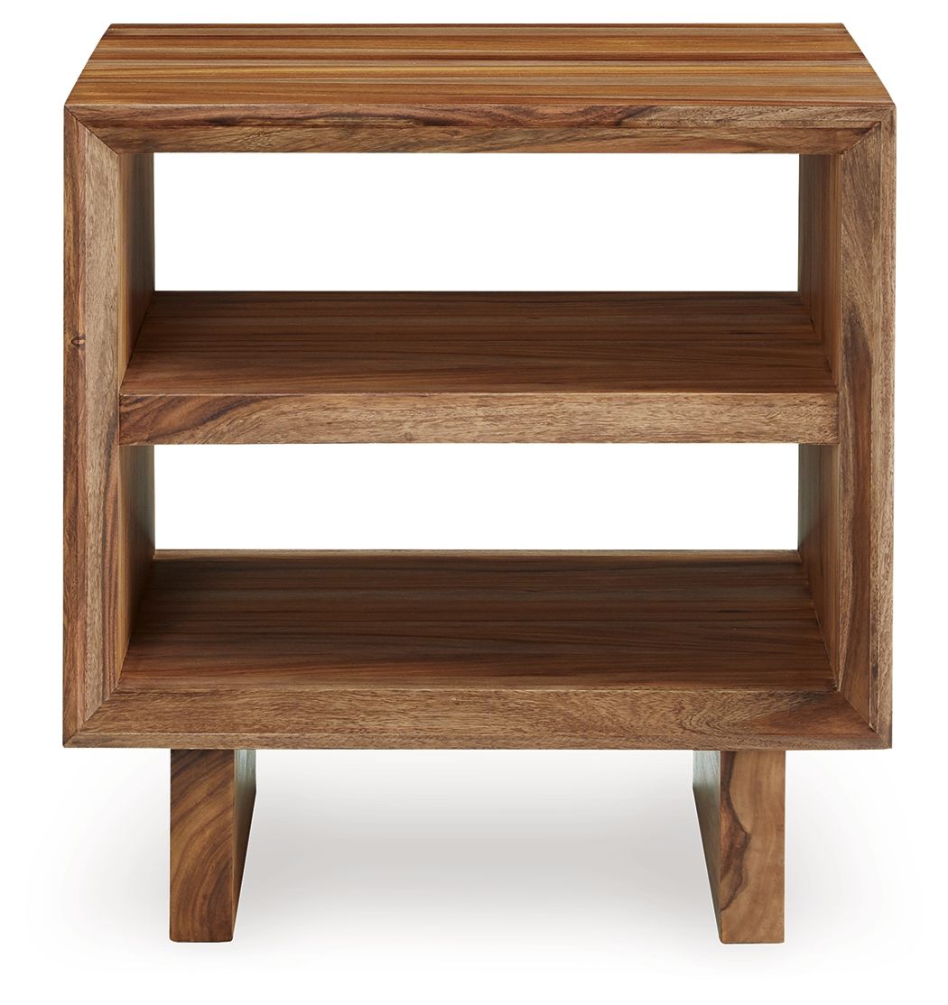 Dressonni - Square End Table - Brown