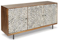Kerrings - Accent Cabinet - Brown / Black / White