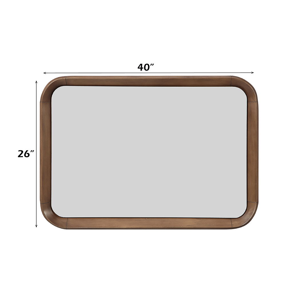 Harvey - Accent Mirror - Walnut