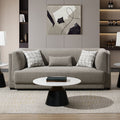 Glenda - Sofa With 3 Pillows - Gray Chenille