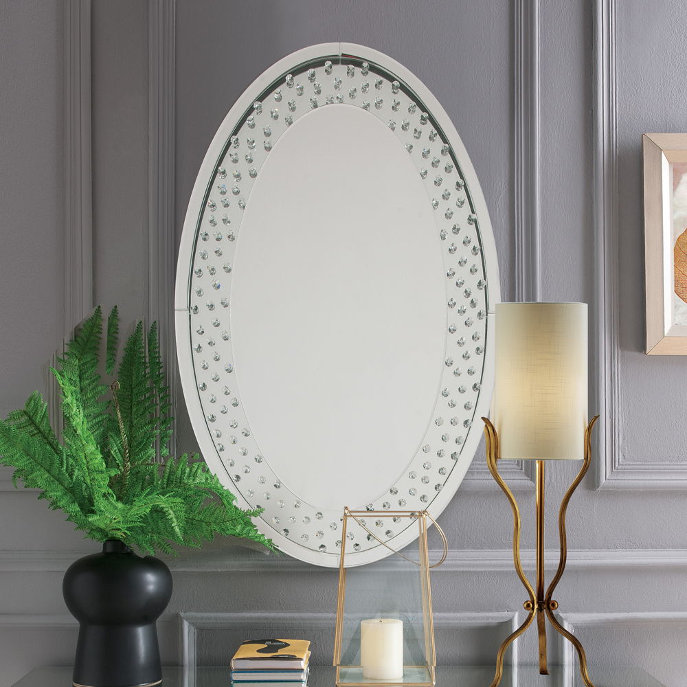 Nysa - Accent Decor - Mirrored & Faux Crystals