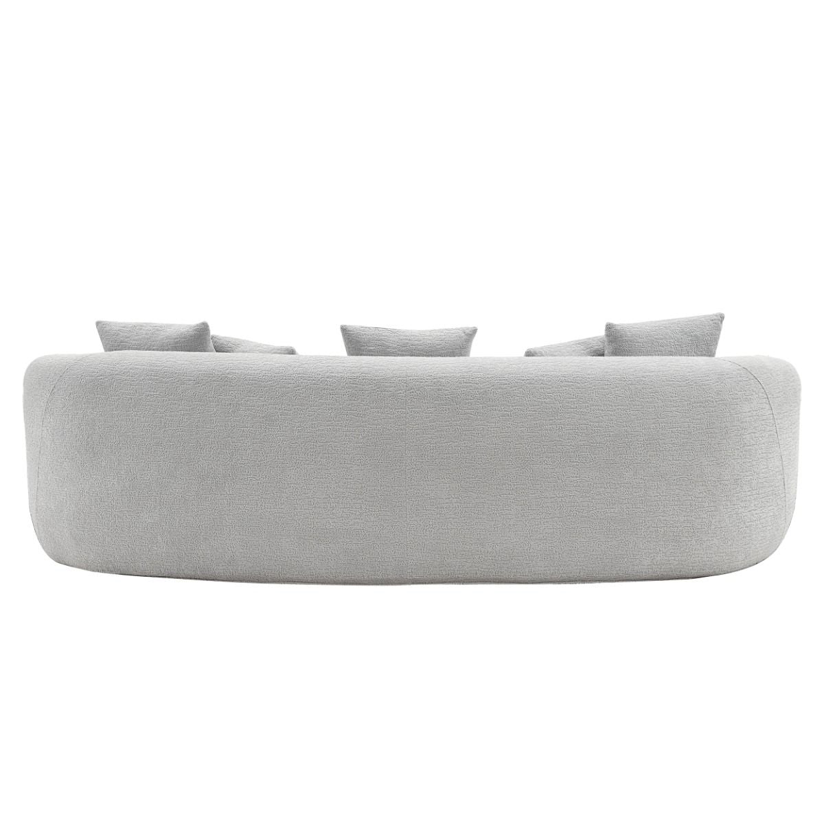 Barasa - Oversize Sofa With 5 Pillows - Gray