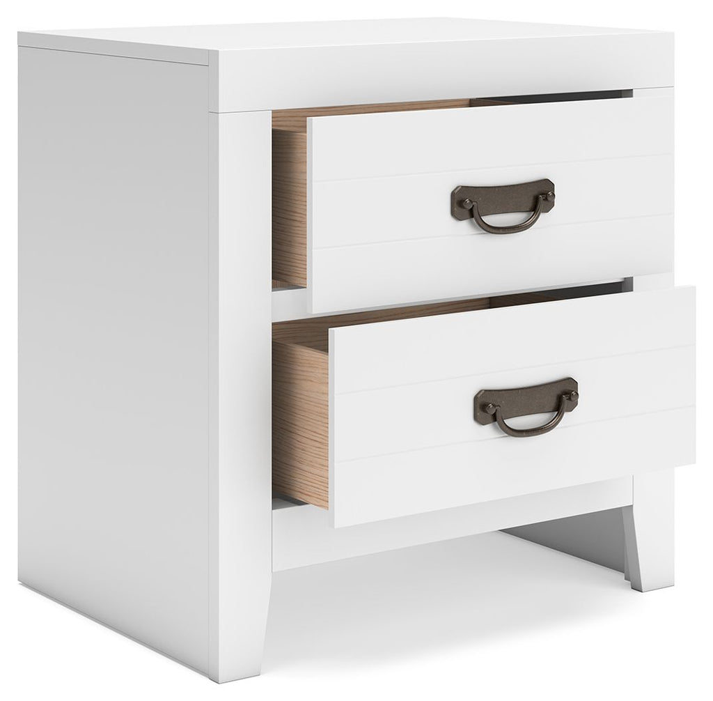 Binterglen - Two Drawer Night Stand - White