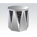 Nysa - End Table - Mirrored & Faux Crystals