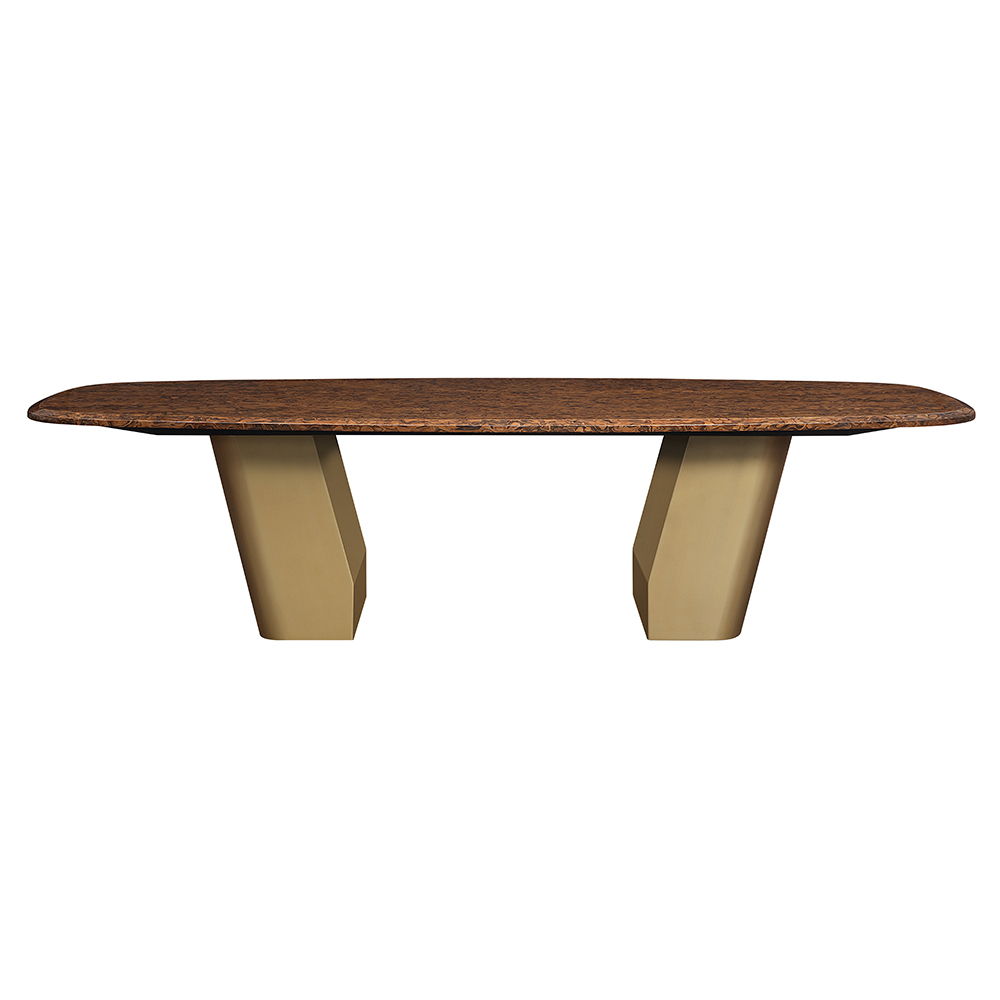 Jamonica - Dining Table - Brown / Gold