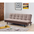 Light Brown Pillow Top Futon Bed