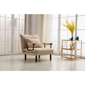 Beige Fabric Multi-Functional Click Clack Chair