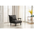 Gray Fabric Multi-Functional Click Clack Chair w/ Pillow