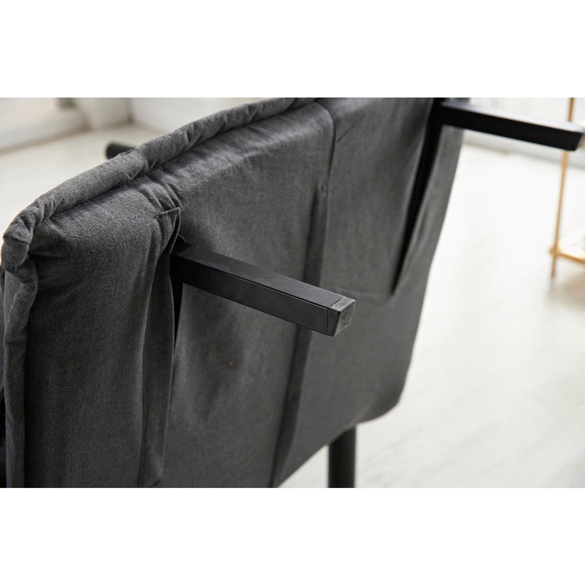 Gray Fabric Multi-Functional Click Clack Chair w/ Pillow