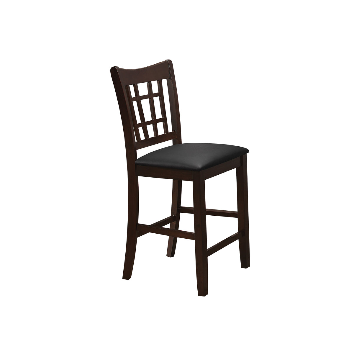 Espresso Wooden Square Counter Table Set w/ MDF Top (5-Piece)