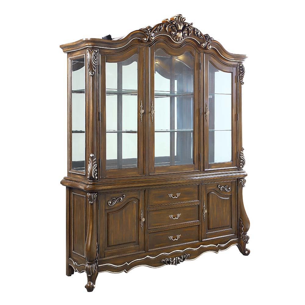 Latisha - Buffet & Hutch - Antique Oak
