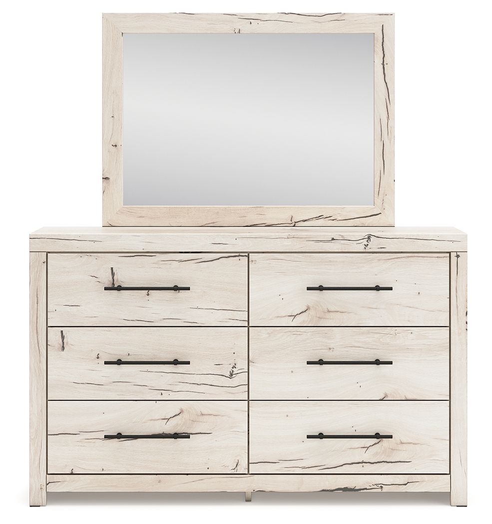 Lawroy - Dresser And Mirror - Light Natural