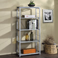 Jurgen - Bookshelf - Faux Concrete & Silver