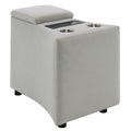 Emee - Console With USB - Gray Corduroy