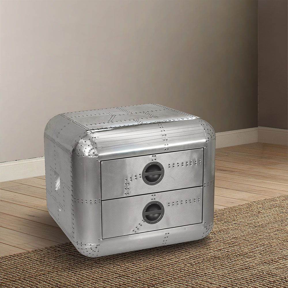 Brancaster - 22" End Table - Aluminum