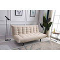 Beige Multi-Functional Click Clack Plush Futon