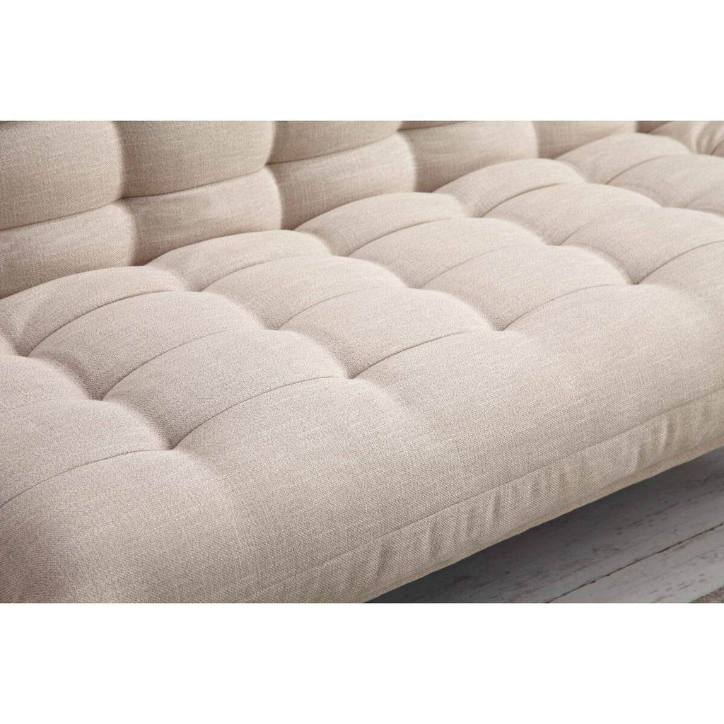 Beige Multi-Functional Click Clack Plush Futon