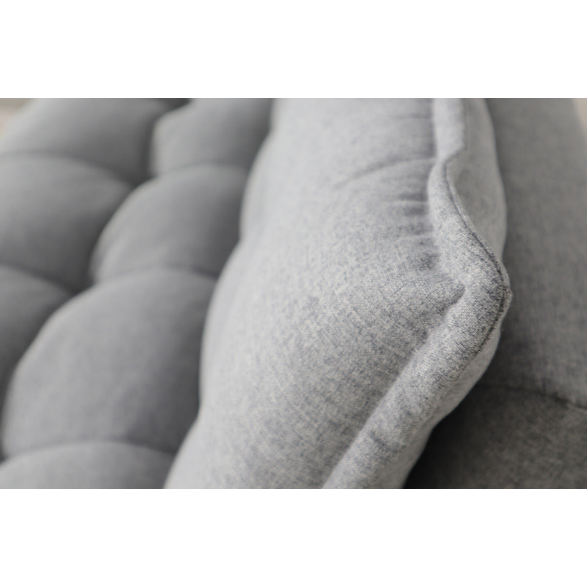 Light Gray Pillow Top Multi-Functional Click Clack Futon